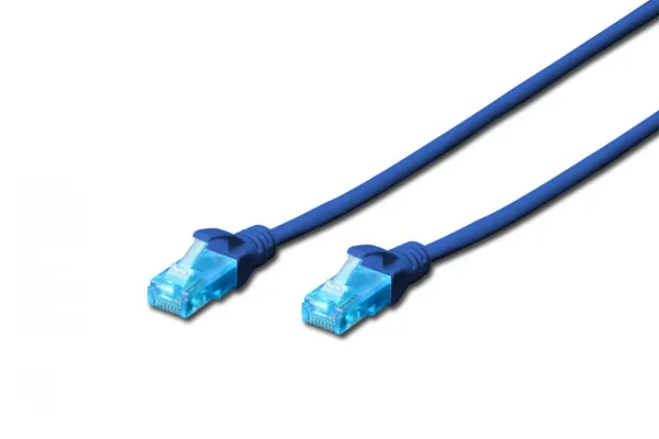 Digitus DK-1512-010/B cable de red Azul 1 m Cat5e U/UTP DK-1512-010/B