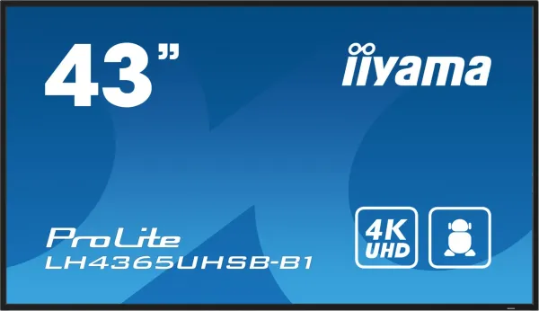 iiyama LH4365UHSB-B1 pantalla de señalización Diseño LH4365UHSB-B1
