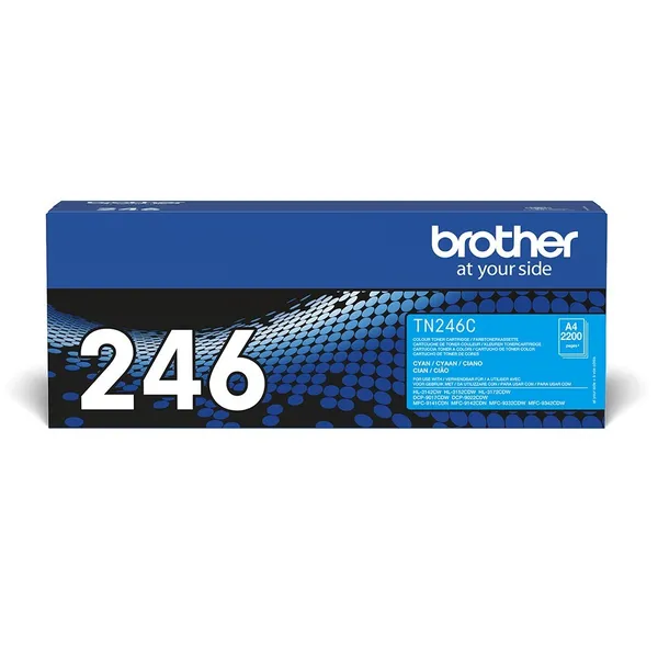 Brother TN-246C cartucho de tóner 1 pieza(s) Original Cian TN246C