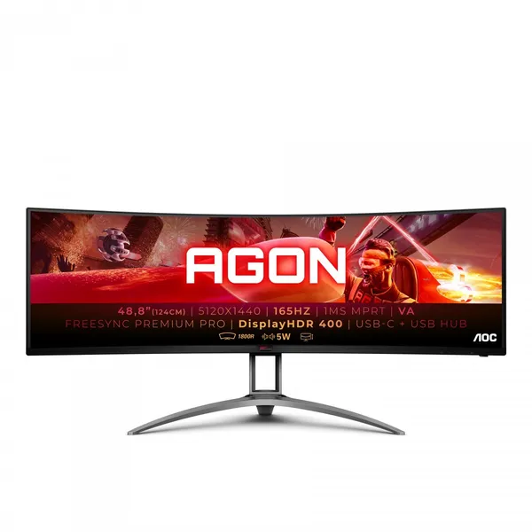 AOC B2 AG493UCX2 pantalla para PC 124 cm (48.8") 5120 x 1440 AG493UCX2
