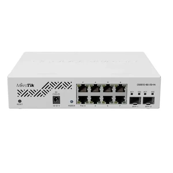 Mikrotik CSS610-8G-2S+IN conmutador Gigabit Ethernet CSS610-8G-2S+IN
