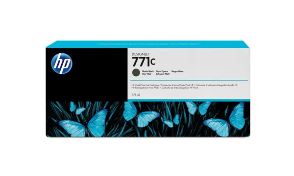 Cartucho de tinta HP 771C 775ml Negro Mate B6Y07A