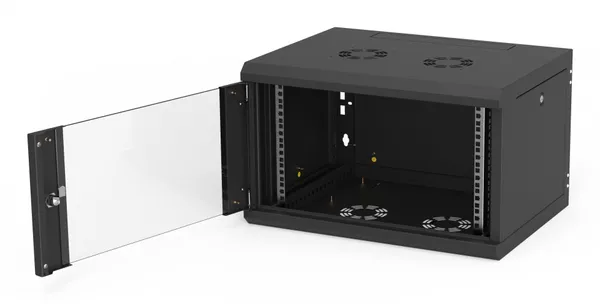 Armario de pared Z-Cube 18U/600/600, puerta de SWC-18-600-S04-B