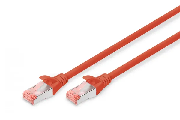 Digitus DK-1644-100/R cable de red Rojo 10 m Cat6 S/FTP DK-1644-100/R