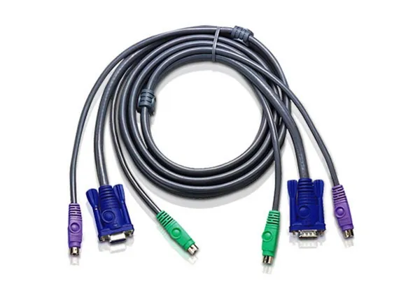 ATEN 2L5003P - 3 m - PS/2 - PS/2 - VGA - VGA - 2xPS/2 - VGA 2L-5003P/C