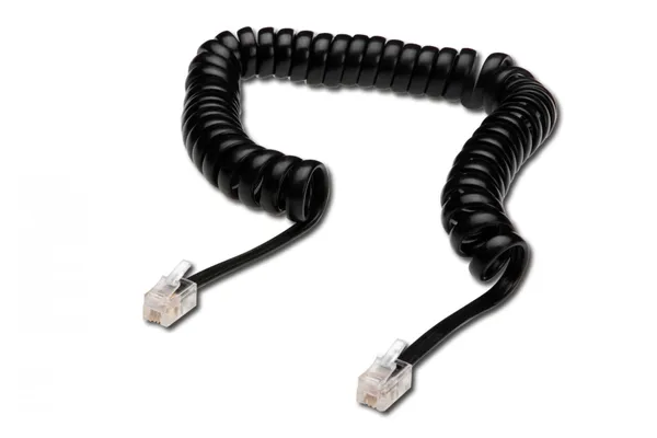 Digitus AK-460101-040-S cable telefónico 4 m Negro AK-460101-040-S