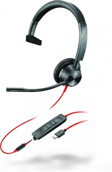 HP Poly Blackwire 3315 Monaural Microsoft Teams Certified 8X218AA
