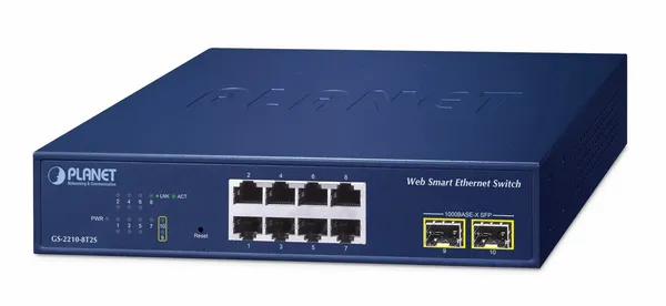 Planet GS-2210-8T2S Switch Smart 8xGE 2xSFP GS-2210-8T2S