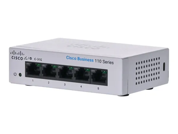 Cisco CBS110-5T-D-EU Unmanaged 5-port GE, Desktop, Ext CBS110-5T-D-EU