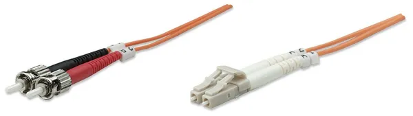 Intellinet 1m LC/ST cable de fibra optica OM1 Naranja 471305