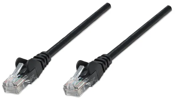 Intellinet Cat6A, SFTP, 0.25m cable de red Negro S/FTP (S-STP) 737012