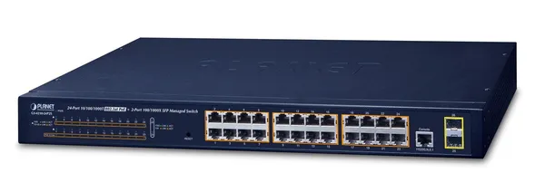 PLANET GS-4210-24P2S switch Gestionado L2/L4 Gigabit GS-4210-24P2S