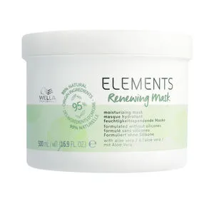 ELEMENTS Mascarilla Hidratante Renovadora Sin Siliconas Todo tipo de Cabellos 500 ml
