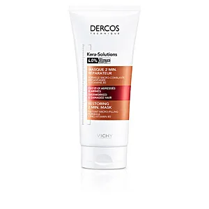 DERCOS KERA SOLUTIONS mascarilla reparadora fórmula de microrellenado y complejo pro-keratin 200 ml