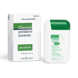 CLORURO POTÁSICO sin azúcar 30 comprimidos