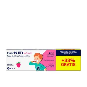 FLUORKIN INFANTIL pasta dentífrica #fresa 75+25 ml