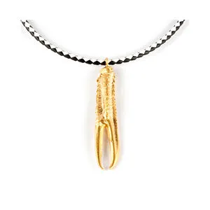 TUENT LUXE BLANCO & NEGRO collar #oro brillo