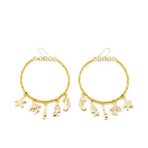 FORMENTOR pendientes #oro brillo