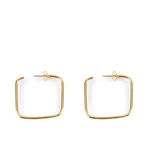 MOORE CUADRADOS pendientes #oro brillo