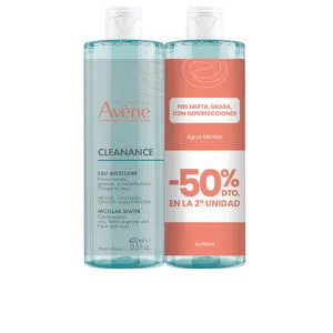 AGUA micelar desmaquillante pack 2 x 400 ml