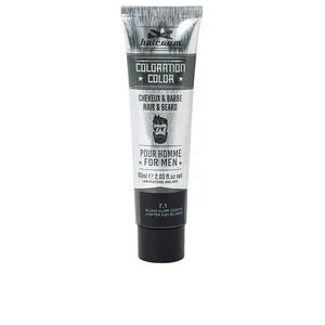 COLORATION tinte para barba y cabello #7.1-Rubio Claro Ceniza