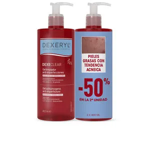 DEXECLEAR gel limpiador anti-imperfecciones pack 2 x 400 ml