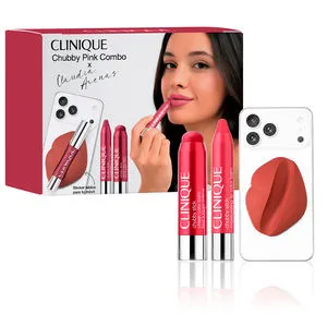 CLAUDIA ARENAS X CLINIQUE CHUBBY ESTUCHE #Pink 3 pz