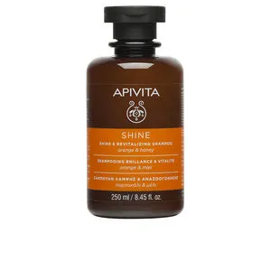 CHAMPÚ BRILLO Y VITALIDAD con miel y naranja para todo tipo de cabello 250 ml
