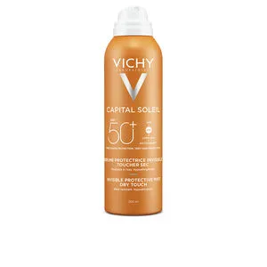 CAPITAL SOLEIL bruma invisible hidratante, transparente, piel sensible SPF50+ 200 ml