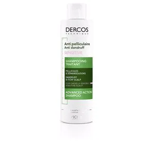 DERCOS TECHNIQUE champú anticaspa cuero cabelludo sensible elimina la caspa y los picores 200 ml