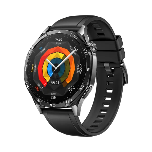 HUAWEI WATCH GT 5 46mm con Correa Negra Fluoroelastómero