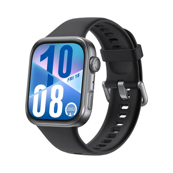 HUAWEI WATCH FIT 4 Negro Fluoroelastómero/Hasta 10 Días de Batería/Conexión con Android & iOS