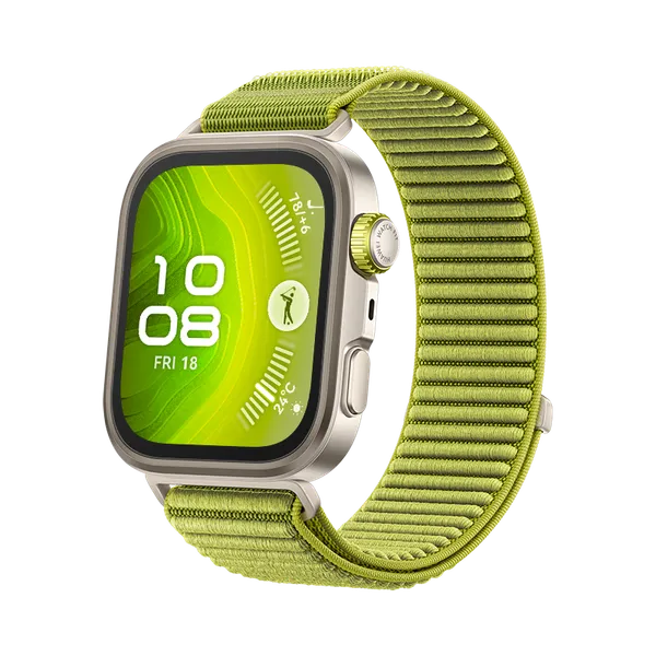HUAWEI WATCH FIT 4 Pro Verde Nylon/Cristal de Zafiro y Titanio/Hasta 10 Días de Batería/Conexión con Android & iOS