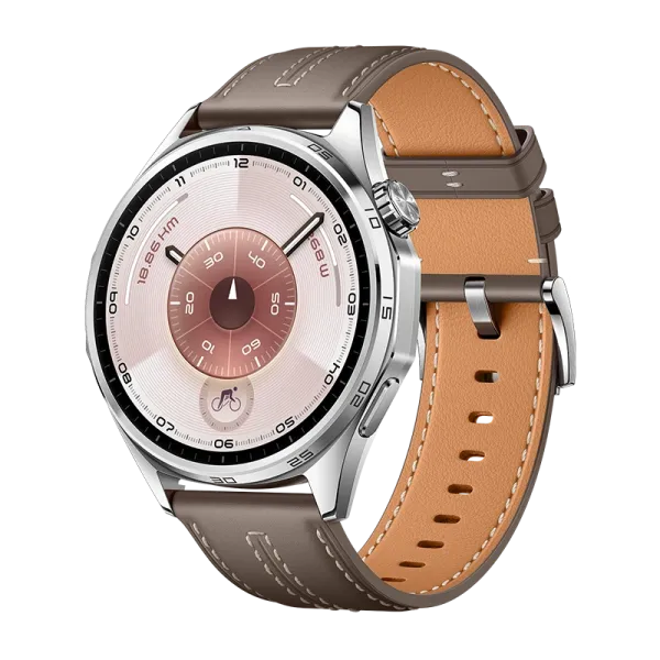 HUAWEI WATCH GT 6 46mm Gris Piel Sintética / Hasta 21 Días de Duración de la Batería / Conexión con Android & iOS