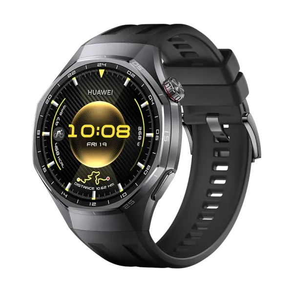 HUAWEI WATCH GT 6 Pro 46mm Negro Fluoroelastómero / Cristal de Zafiro y Aleación de Titanio / Hasta 21 Días de Duración de la Batería / Conexión con Android & iOS