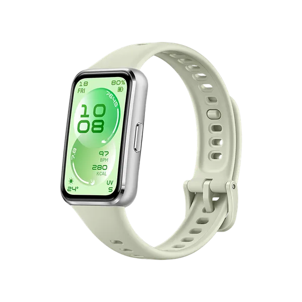HUAWEI Band 11 Verde Fluoroelastómero Caja de Aleación de Aluminio / Seguimiento del Sueño Mejorado / Ultra Delgada y Cómoda
