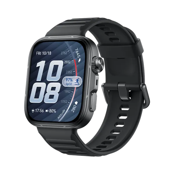 HUAWEI WATCH FIT 5 Pro Negro Fluoroelastómero/Pantalla FullView/Cristal de Zafiro/Mini-Workout