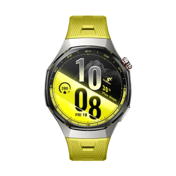 HUAWEI WATCH GT 7 Pro 46mm Amarillo Fluoroelastomer / Nanocerámica y Aleación de Titanio / Hasta 21 Días de Duración de la Batería / Conexión con Android & iOS