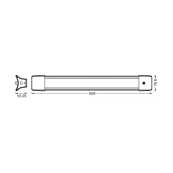 LEDVANCE lámpara colgante LED de oficina Line 840 longitud 60 cm, blanco