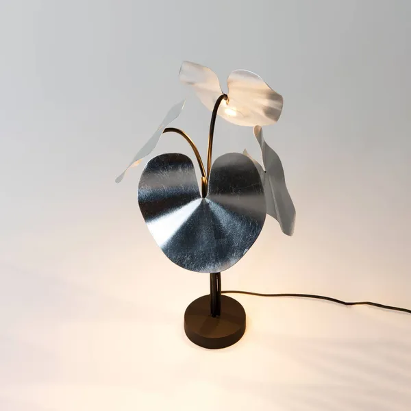 Holländer Lámpara de mesa LED Controversia atenuador, plata