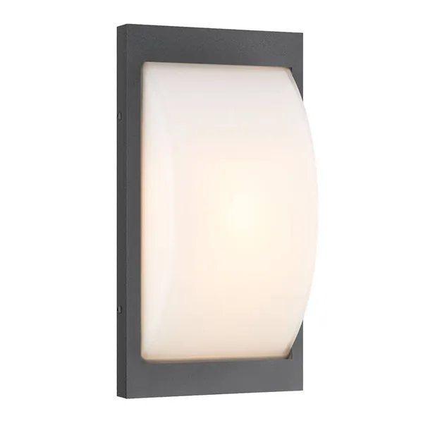 LCD Aplique LED para exterior 068LED, grafito, acero inoxidable, 33 cm, IP44