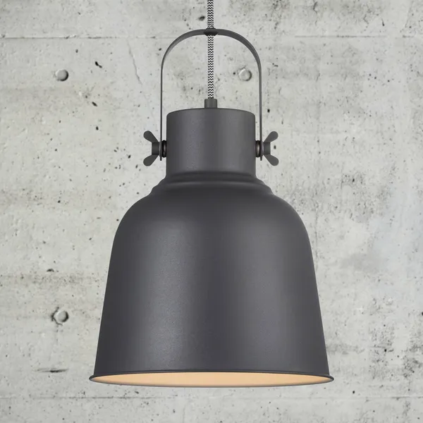 Nordlux Lámpara colgante Adrian en negro, Ø 25cm