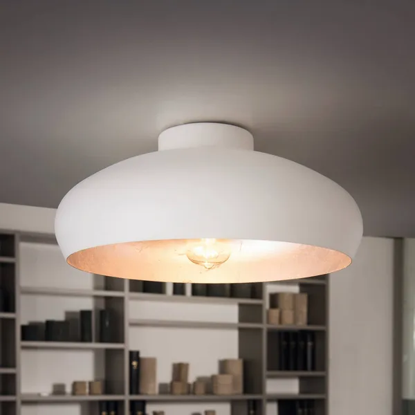 EGLO Plafón Mogano de metal, Ø40cm, blanco