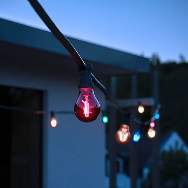OSRAM bombilla LED E27 Star Décor Cla A 2.5W, roja