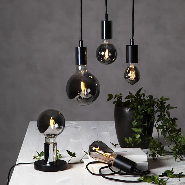STAR TRADING Bombilla LED E27 1,8W ST64 Plain Smoke 2.100K 80lm