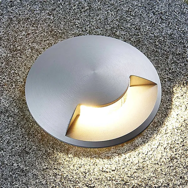 Lucande Lámpara de suelo empotrable Milara, 1 salida de luz, GU10