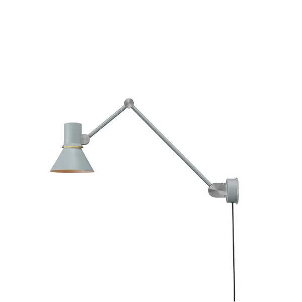 Anglepoise Type 80 W3 aplique enchufe, gris niebla