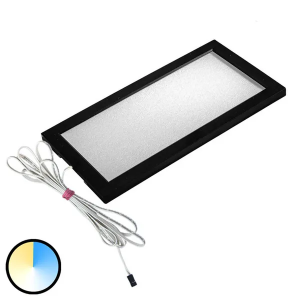 Hera Lámpara LED bajo mueble Dynamic LED Sky, negro, 21 cm, CCT