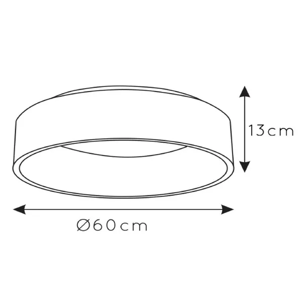 Lucide Plafón LED Talowe, blanco, Ø 60 cm
