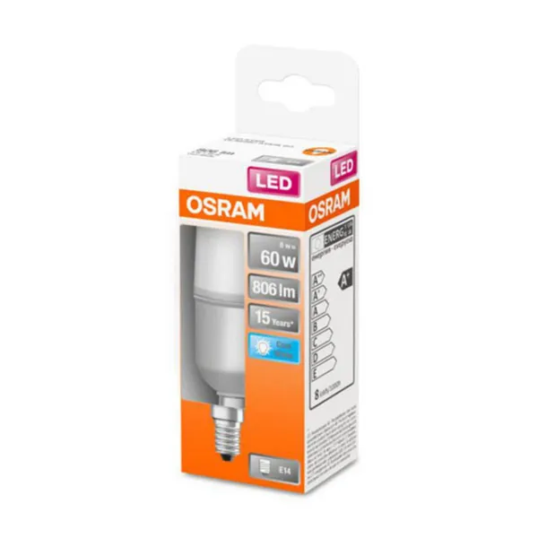 OSRAM bombilla LED E14 Classic Stick mate 4000K 8W